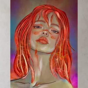 Feuerkind – Digitaler Kunstdruck als PDF (A4–A2)