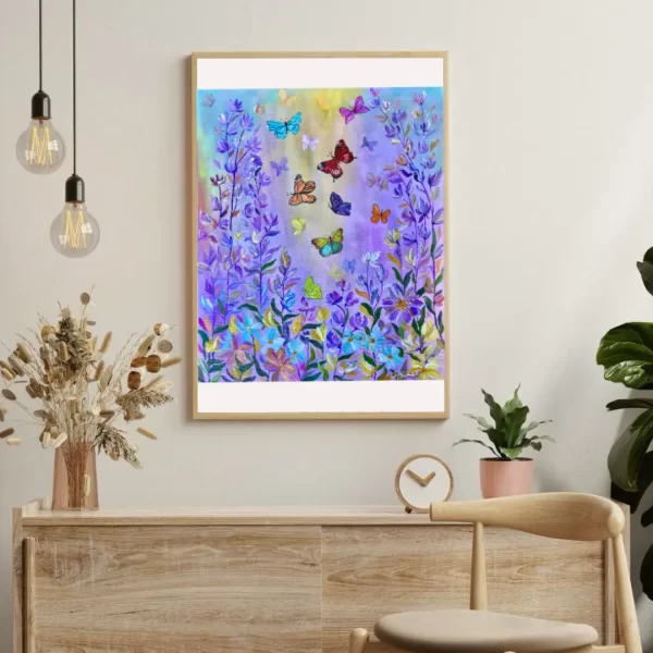 Frühlingstanz der Flügel - Digitaler Kunstdruck als PDF (A4–A2) – Bild 2